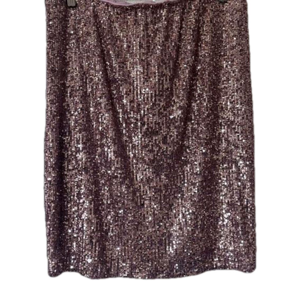 NWT Rose Gold Sequin Sleeveless Two Piece Set Evening Summer Dress Classic large - Picture 9 of 10